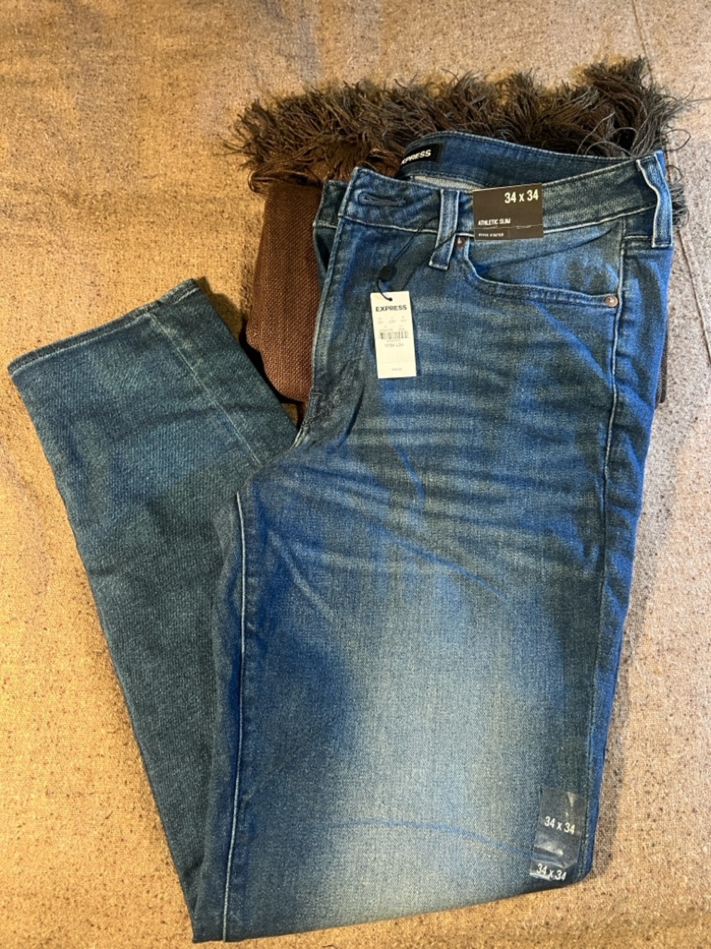 Express Men’s Indigo Slim Straight Jeans